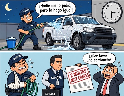 No hay indemnización por accidente, si ocurre por una causa ajena al trabajo o por una conducta exclusiva del trabajador