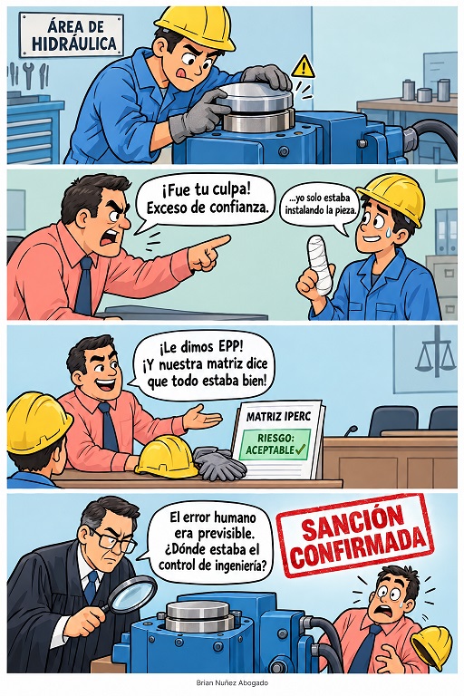La imprudencia del trabajador no te salva de una multa de SUNAFIL